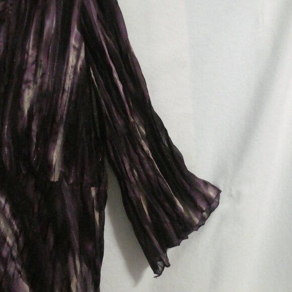 CONTEMPO by PENNINGTONS | size 20 | Sheer Mixed Purple Tie Front Cardigan - Picture 5 of 15